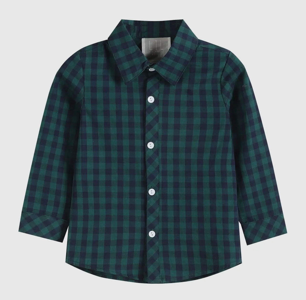Blue and Green Button Down